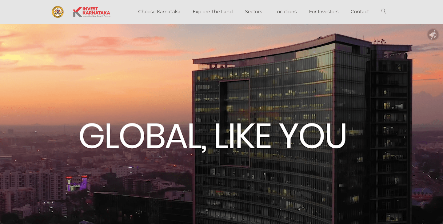 InvestKarnataka-Glimpse | Website Development for Invest Karnataka to Showcase Karnataka’s Ability for Innovation - Narrative